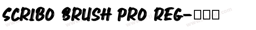 Scribo Brush Pro Reg字体转换